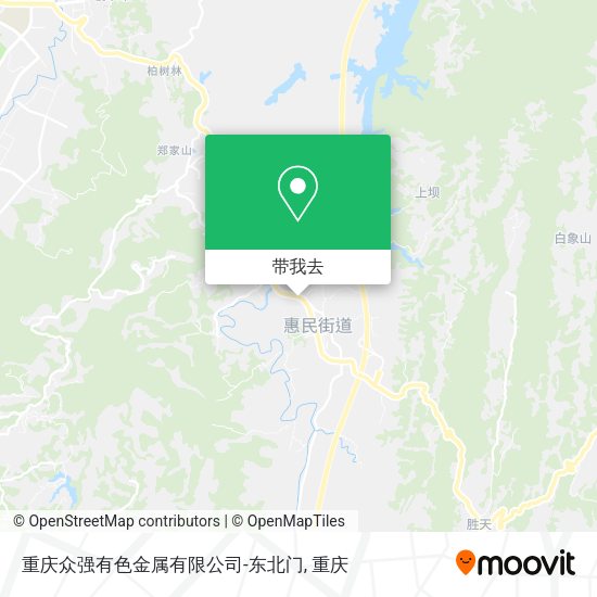 重庆众强有色金属有限公司-东北门地图