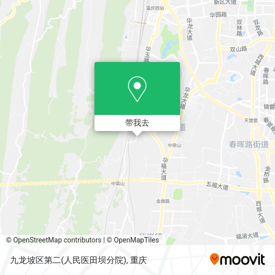 九龙坡区第二(人民医田坝分院)地图