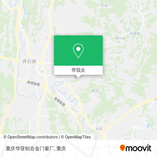 重庆华亚铝合金门窗厂地图