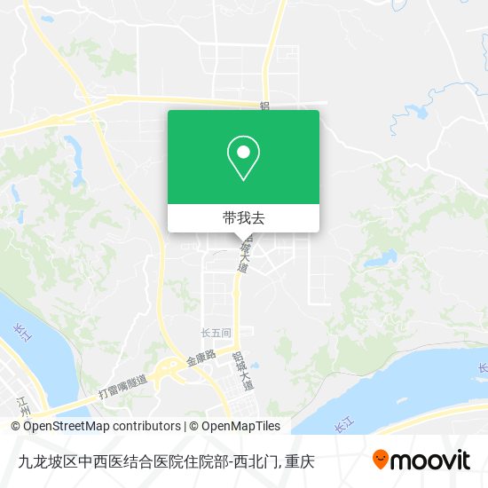 九龙坡区中西医结合医院住院部-西北门地图