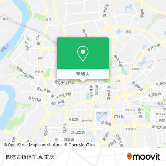 陶然古镇停车场地图