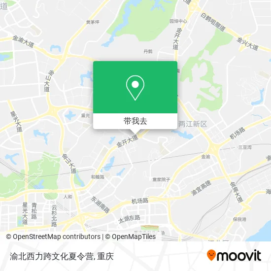 渝北西力跨文化夏令营地图