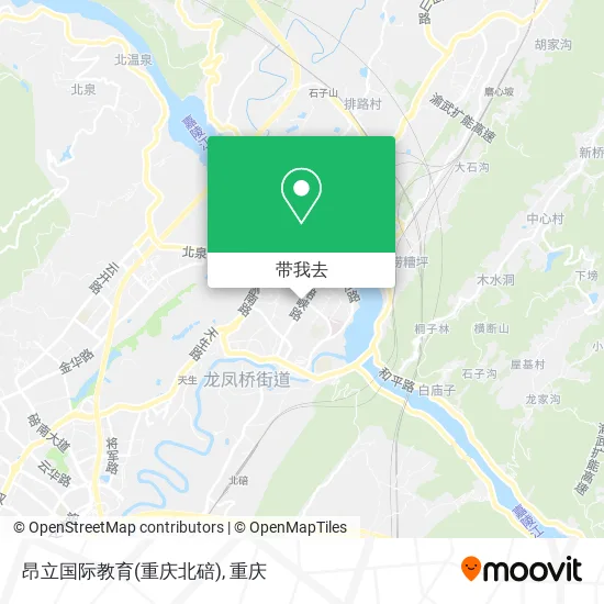 昂立国际教育(重庆北碚)地图
