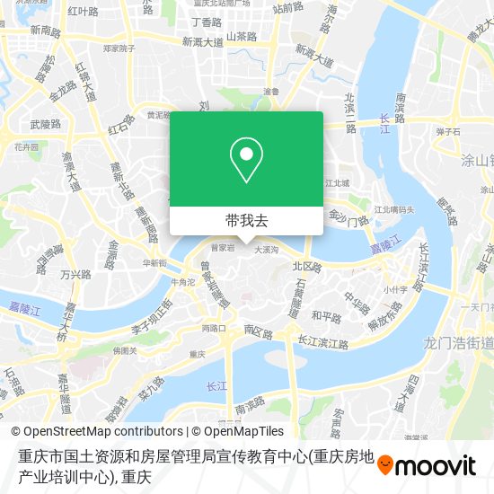 重庆市国土资源和房屋管理局宣传教育中心(重庆房地产业培训中心)地图