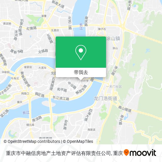 重庆市中融信房地产土地资产评估有限责任公司地图