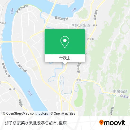 狮子桥蔬菜水果批发零售超市地图