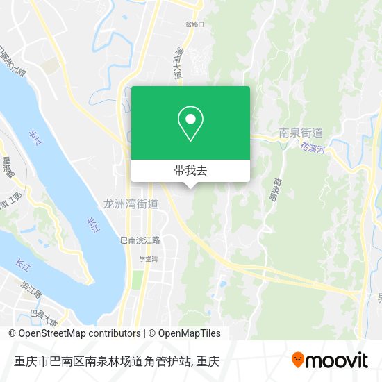 重庆市巴南区南泉林场道角管护站地图