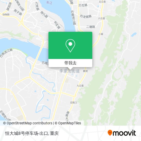 恒大城8号停车场-出口地图