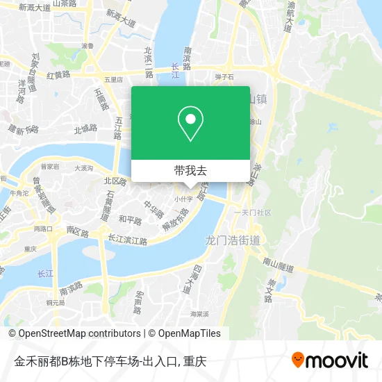 金禾丽都B栋地下停车场-出入口地图