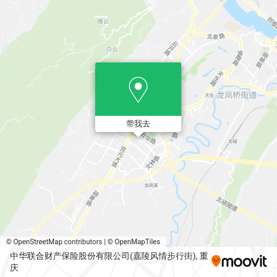 中华联合财产保险股份有限公司(嘉陵风情步行街)地图