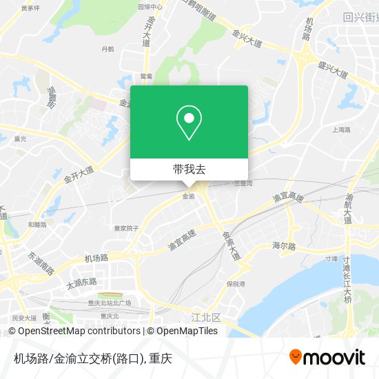 机场路/金渝立交桥(路口)地图