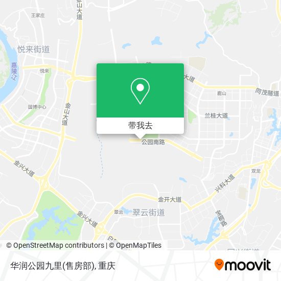 华润公园九里(售房部)地图