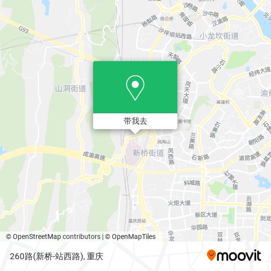 260路(新桥-站西路)地图
