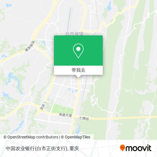 中国农业银行(白市正街支行)地图