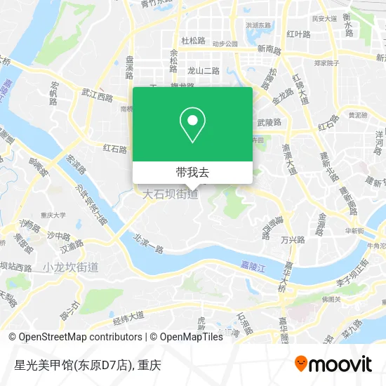 星光美甲馆(东原D7店)地图