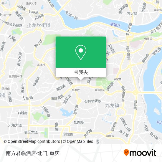 南方君临酒店-北门地图