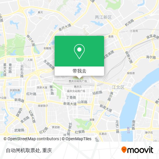 自动闸机取票处地图