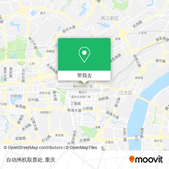 自动闸机取票处地图