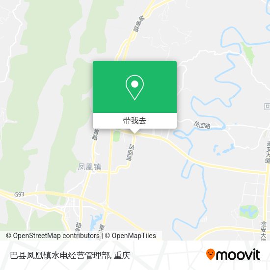 巴县凤凰镇水电经营管理部地图