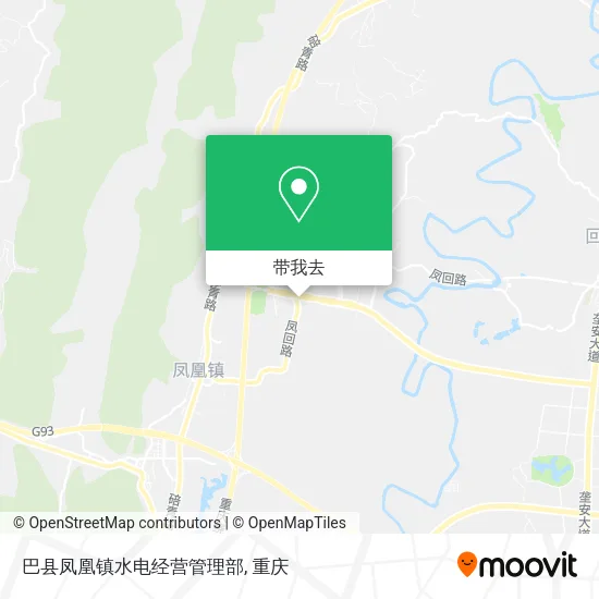 巴县凤凰镇水电经营管理部地图