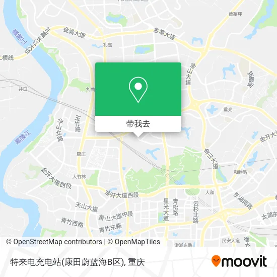 特来电充电站(康田蔚蓝海B区)地图