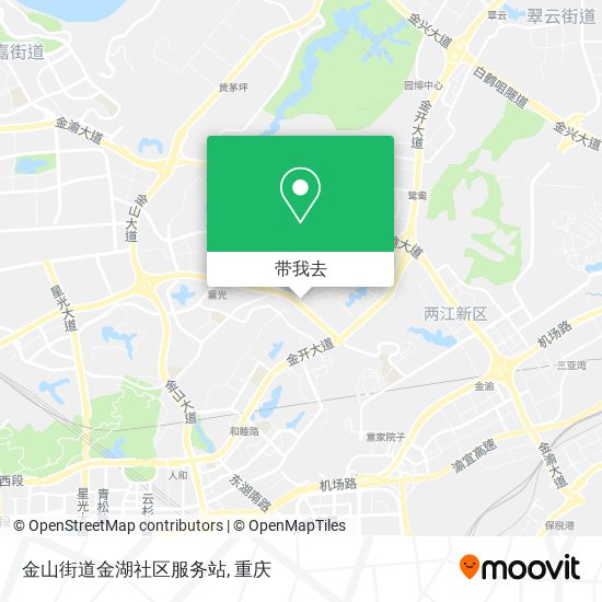 金山街道金湖社区服务站地图