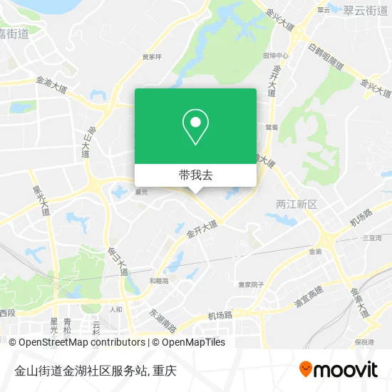 金山街道金湖社区服务站地图