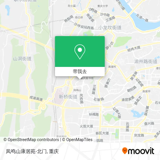 凤鸣山康居苑-北门地图