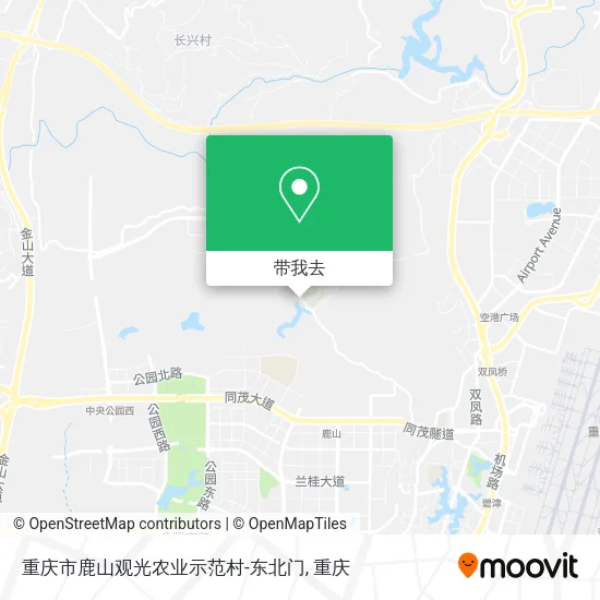 重庆市鹿山观光农业示范村-东北门地图
