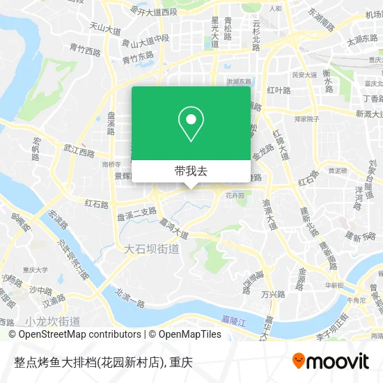整点烤鱼大排档(花园新村店)地图