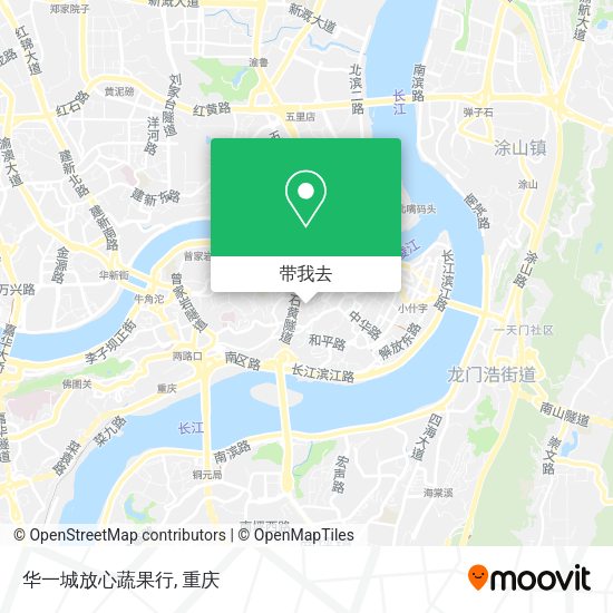 华一城放心蔬果行地图