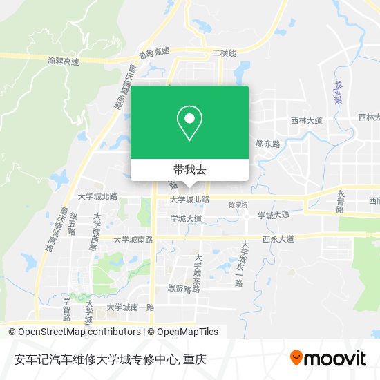 安车记汽车维修大学城专修中心地图