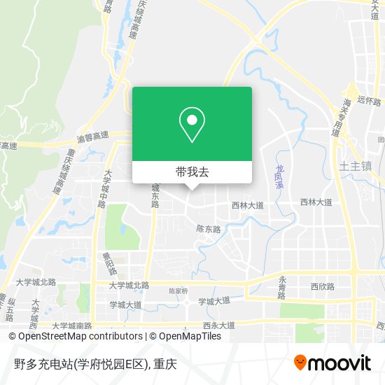 野多充电站(学府悦园E区)地图