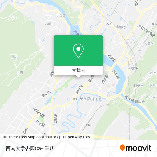 西南大学杏园C栋地图