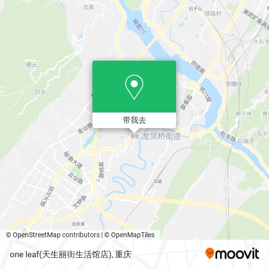 one leaf(天生丽街生活馆店)地图