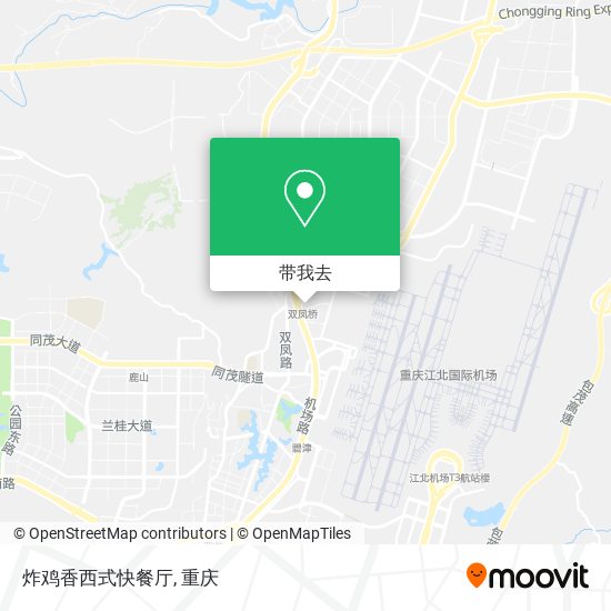 炸鸡香西式快餐厅地图