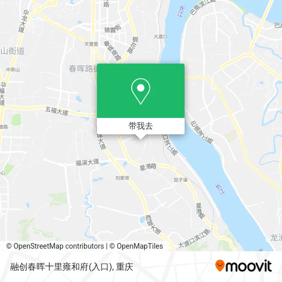 融创春晖十里雍和府(入口)地图