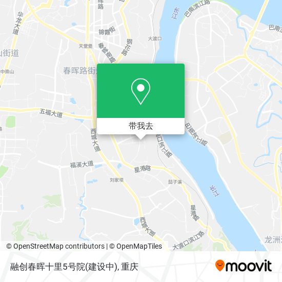 融创春晖十里5号院(建设中)地图