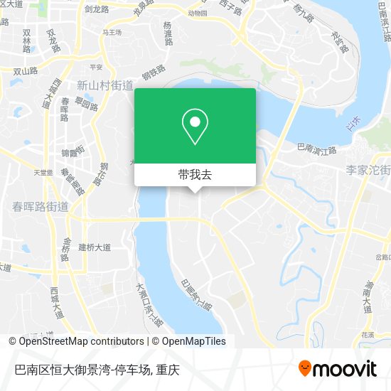 巴南区恒大御景湾-停车场地图
