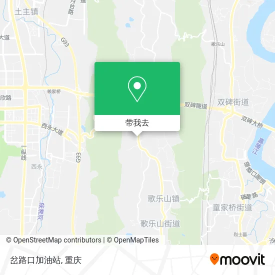 岔路口加油站地图