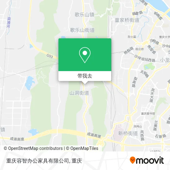 重庆容智办公家具有限公司地图