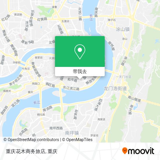 重庆花木商务旅店地图
