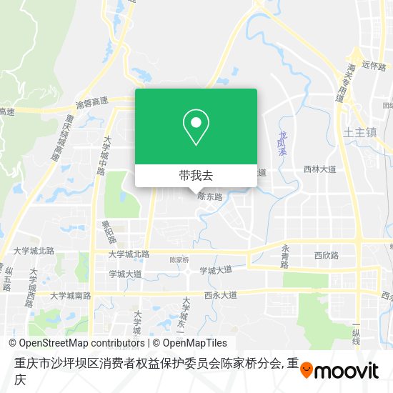 重庆市沙坪坝区消费者权益保护委员会陈家桥分会地图