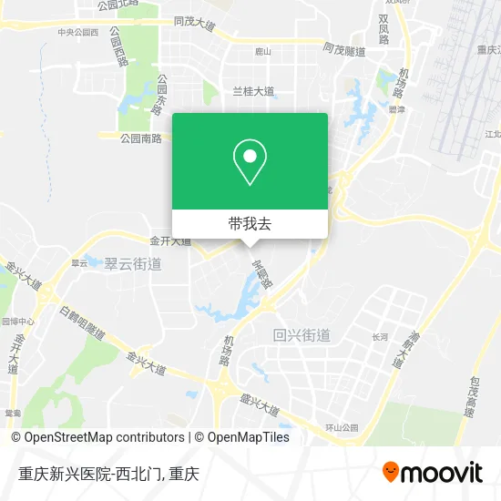 重庆新兴医院-西北门地图