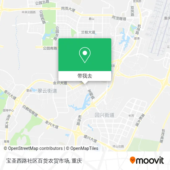 宝圣西路社区百货农贸市场地图