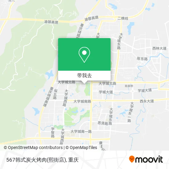 567韩式炭火烤肉(熙街店)地图