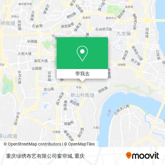 重庆绿绣布艺有限公司窗帘城地图