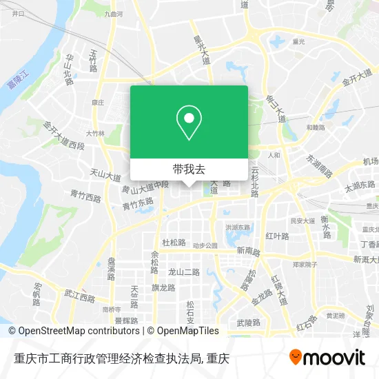 重庆市工商行政管理经济检查执法局地图