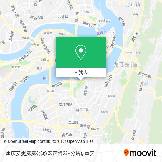 重庆安妮麻麻公寓(宏声路2站分店)地图