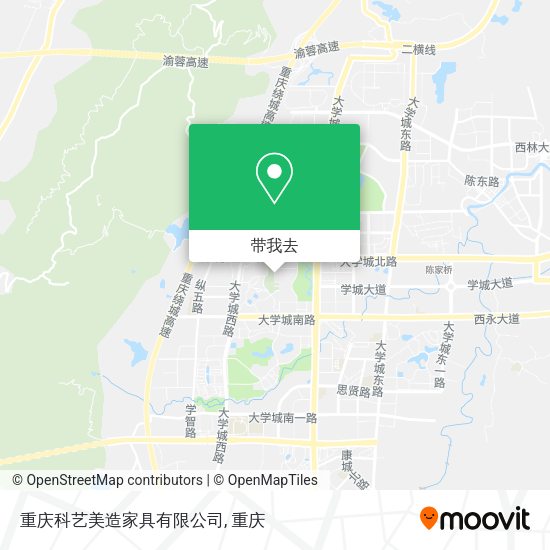 重庆科艺美造家具有限公司地图